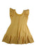 A Yellow Sleeveless Tops from Janie & Jack in size 7Y for girl. (Back View)