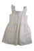 A White Sleeveless Dresses from Janie & Jack in size 6T for girl. (Front View)