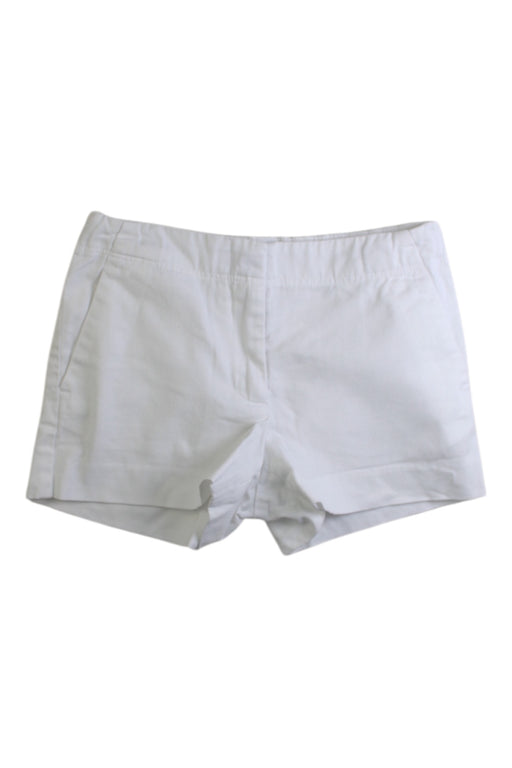 A White Shorts from Crewcuts in size 7Y for girl. (Front View)
