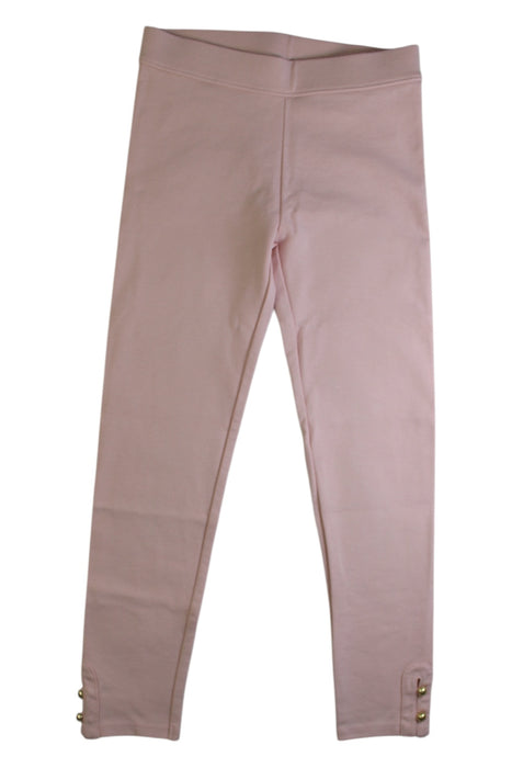 A Pink Leggings from Janie & Jack in size 7Y for girl. (Front View)