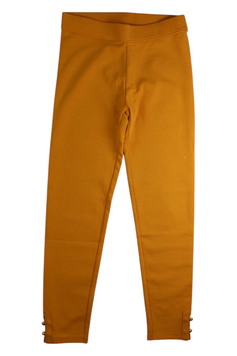 A Orange Leggings from Janie & Jack in size 7Y for girl. (Front View)