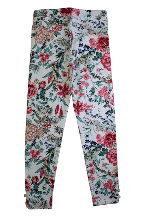 A White Leggings from Janie & Jack in size 6T for girl. (Back View)