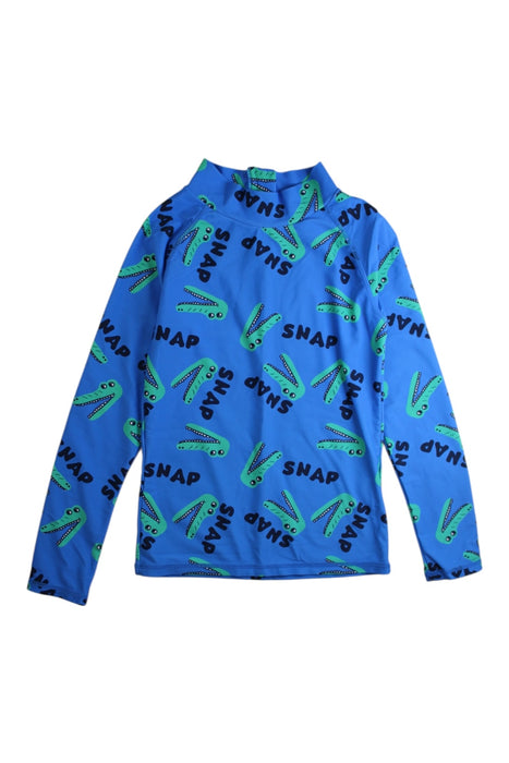 A Blue Rash Guards from Seed in size 7Y for boy. (Front View)