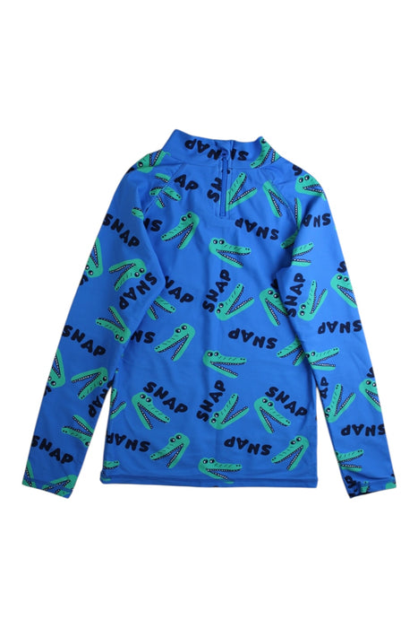 A Blue Rash Guards from Seed in size 7Y for boy. (Back View)