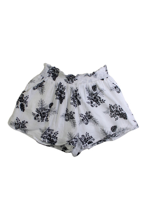 A White Shorts from Janie & Jack in size 6T for girl. (Front View)