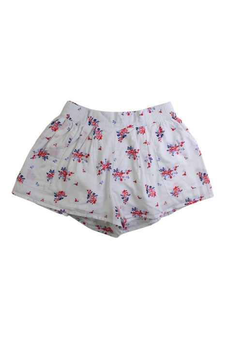 A White Shorts from Janie & Jack in size 6T for girl. (Front View)