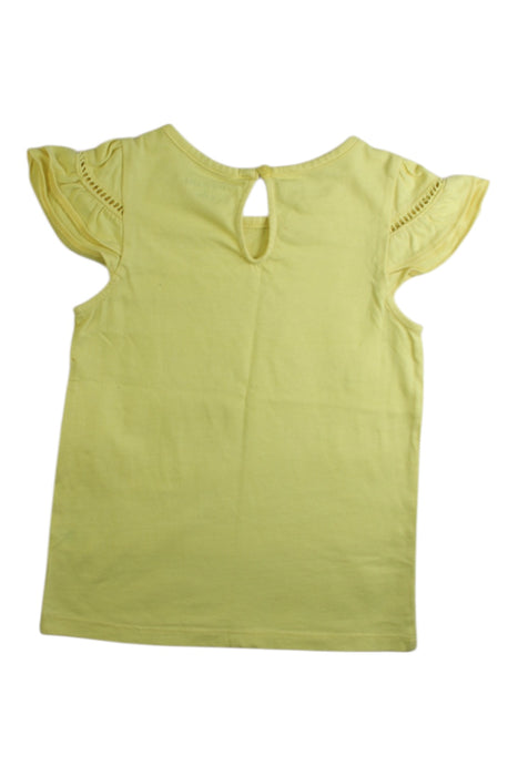 A Yellow Sleeveless Tops from Janie & Jack in size 5T for girl. (Back View)