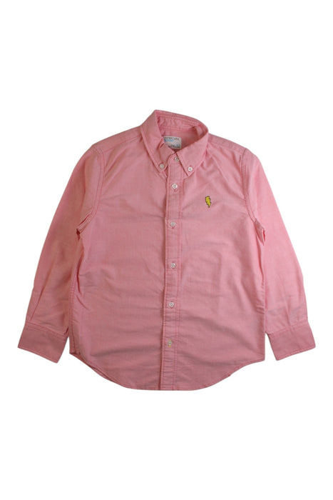 A Pink Long Sleeve Shirts from Crewcuts in size 6T for boy. (Front View)