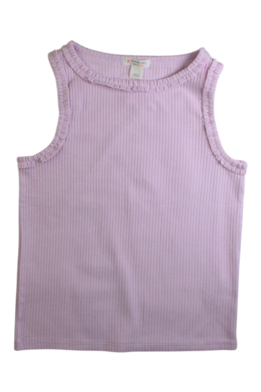 A Pink Sleeveless Tops from Crewcuts in size 4T for girl. (Front View)