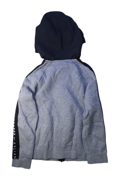 A Grey Hooded Sweatshirts from Nike in size 10Y for boy. (Back View)