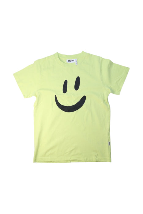 A Yellow Short Sleeve T Shirts from Molo in size 10Y for boy. (Front View)