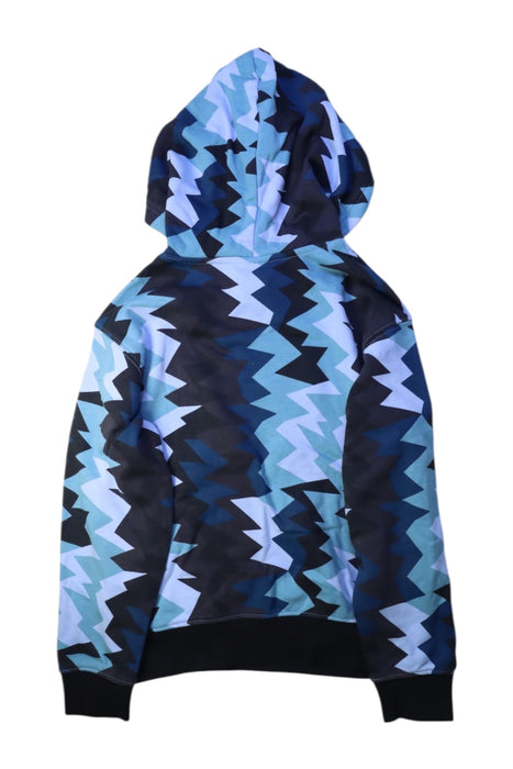 A Blue Hooded Sweatshirts from Air Jordan in size 10Y for boy. (Back View)