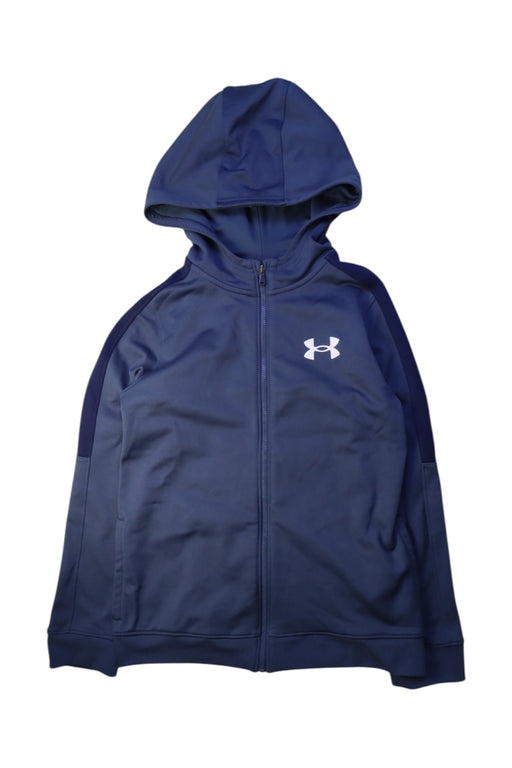 A Navy Hooded Sweatshirts from Under Armour in size 10Y for boy. (Front View)