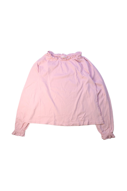 A Pink Long Sleeve Tops from Crewcuts in size 8Y for girl. (Front View)