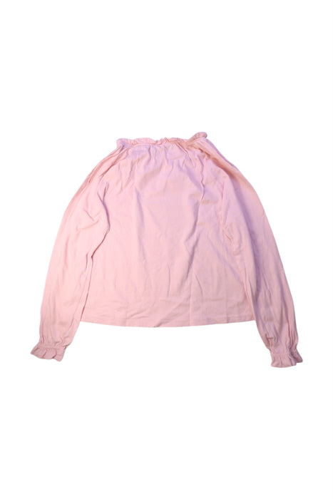 A Pink Long Sleeve Tops from Crewcuts in size 8Y for girl. (Back View)