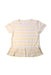 A Yellow Short Sleeve Tops from Konges Sløjd in size 7Y for girl. (Front View)