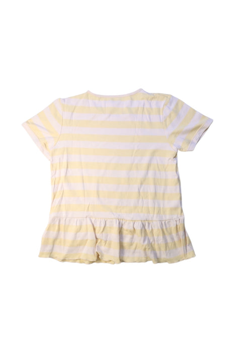 A Yellow Short Sleeve Tops from Konges Sløjd in size 7Y for girl. (Back View)