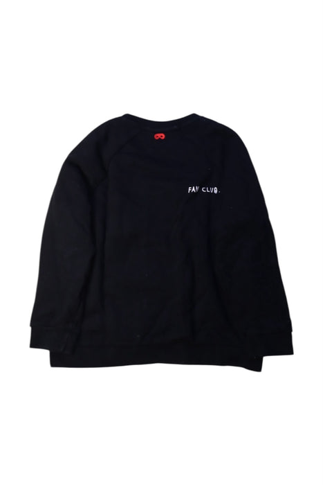 A Black Crewneck Sweatshirts from Beau Loves in size 6T for girl. (Back View)
