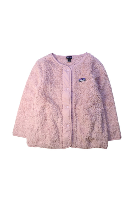 A Pink Lightweight Jackets from Patagonia in size 5T for girl. (Front View)