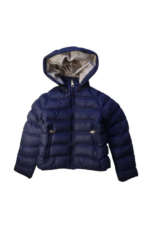 A Navy Puffer/Quilted Jackets from Aigle in size 8Y for neutral. (Front View)