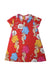 A Red Short Sleeve Dresses from Mini Rodini in size 2T for girl. (Front View)