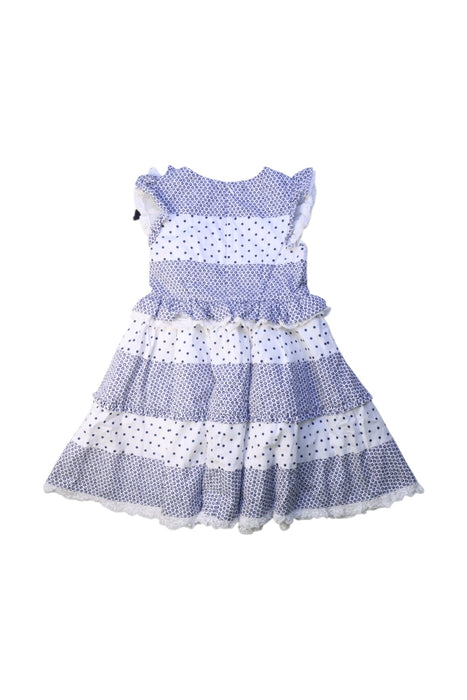 A Blue Short Sleeve Dresses from Nicholas & Bears in size 2T for girl. (Back View)