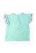 A Teal Short Sleeve Tops from Jojo Maman Bébé in size 18-24M for girl. (Back View)