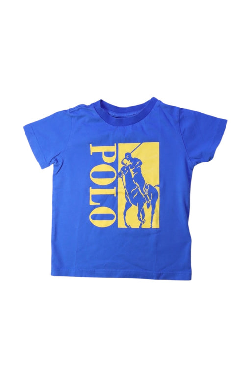 A Blue Short Sleeve T Shirts from Polo Ralph Lauren in size 2T for boy. (Front View)