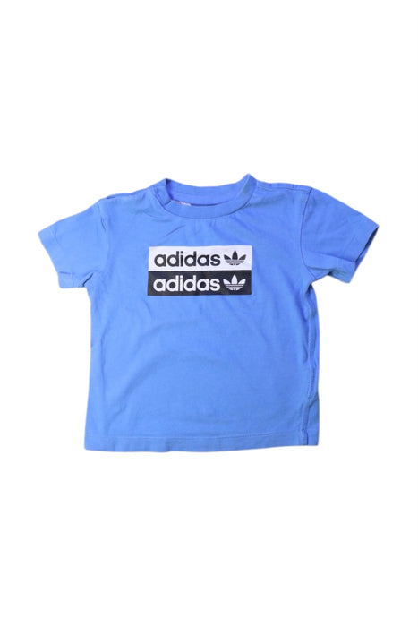 A Blue Short Sleeve T Shirts from Adidas in size 6-12M for neutral. (Front View)