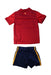 A Red Active Shorts from Adidas in size 2T for boy. (Back View)
