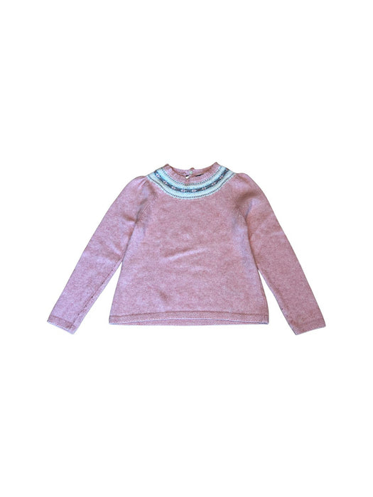 A Pink Knit Sweaters from Polo Ralph Lauren in size 6T for girl. (Front View)