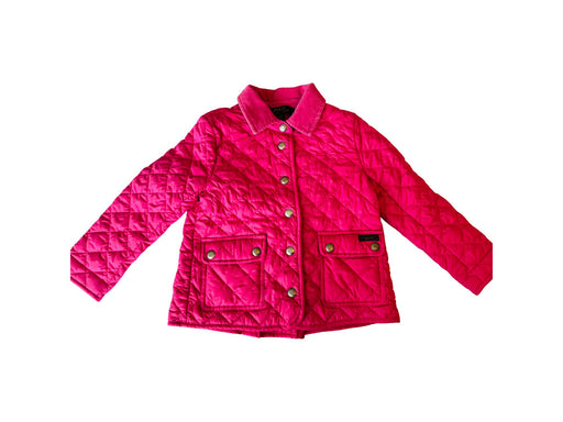 A Pink Puffer/Quilted Jackets from Polo Ralph Lauren in size 4T for girl. (Front View)