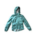 A Teal Rain Jackets from The North Face in size 7Y for girl. (Front View)