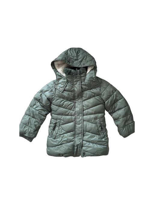 A Green Puffer/Quilted Coats & Outerwear from Abercrombie & Fitch in size 5T for neutral. (Front View)