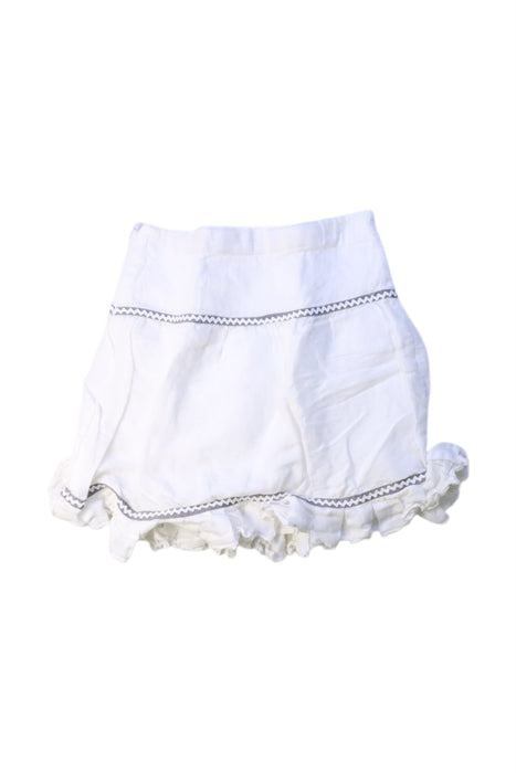 A White Short Skirts from Château de Sable in size 6T for girl. (Back View)