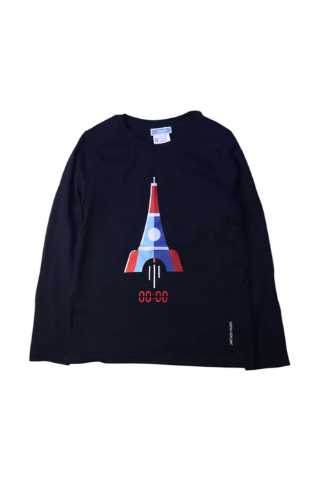 A Black Long Sleeve T Shirts from Jacadi in size 8Y for neutral. (Front View)