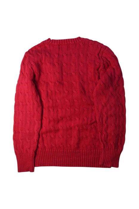 A Red Knit Sweaters from Polo Ralph Lauren in size 8Y for boy. (Back View)