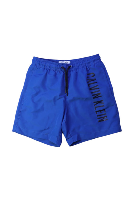 A Blue Swim Shorts from Calvin Klein in size 8Y for boy. (Front View)