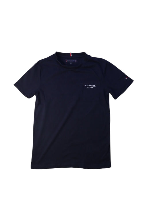 A Navy Short Sleeve T Shirts from Tommy Hilfiger in size 10Y for boy. (Front View)
