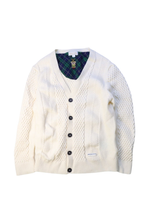 A White Cardigans from Nicholas & Bears in size 8Y for boy. (Front View)