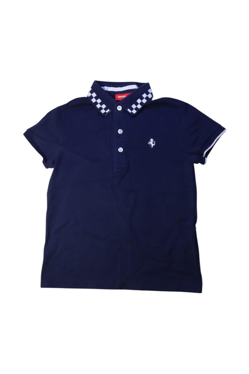 A Navy Short Sleeve Polos from Ferrari in size 8Y for boy. (Front View)