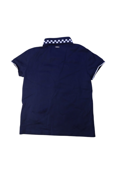A Navy Short Sleeve Polos from Ferrari in size 8Y for boy. (Back View)