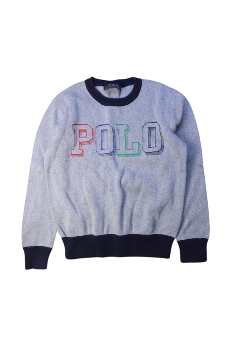 A Multicolour Crewneck Sweatshirts from Polo Ralph Lauren in size 10Y for boy. (Front View)