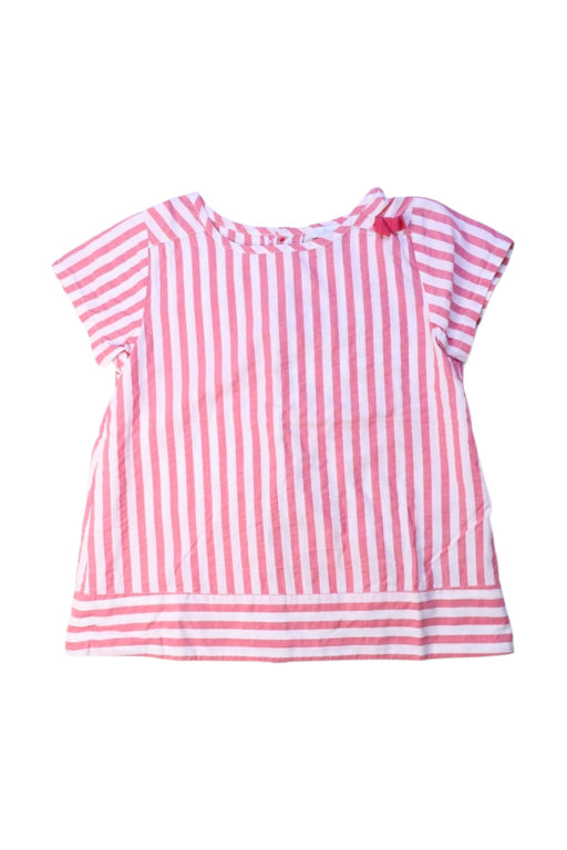 A Pink Short Sleeve Tops from Jacadi in size 6T for girl. (Front View)