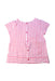 A Pink Short Sleeve Tops from Jacadi in size 6T for girl. (Back View)