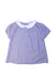 A Blue Short Sleeve Shirts from Jacadi in size 6T for girl. (Front View)