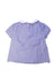 A Blue Short Sleeve Shirts from Jacadi in size 6T for girl. (Back View)