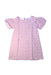 A Red Short Sleeve Dresses from Jacadi in size 6T for girl. (Front View)