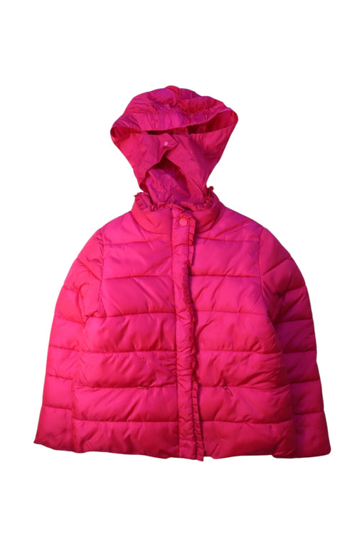 A Pink Puffer/Quilted Coats & Outerwear from Jacadi in size 6T for girl. (Front View)