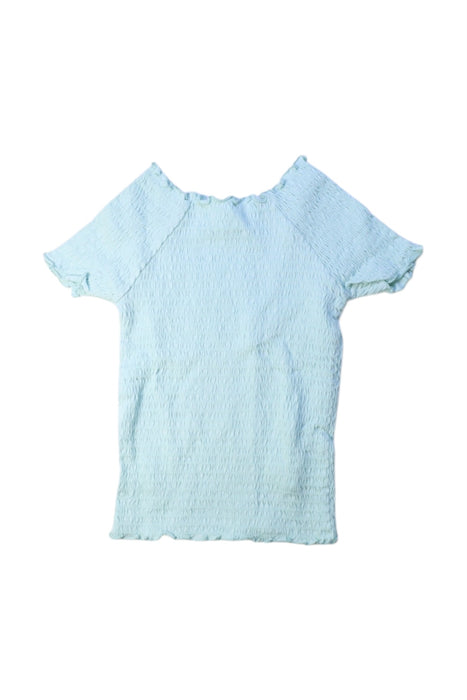 A Blue Short Sleeve Tops from Seed in size 7Y for girl. (Front View)